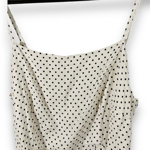 Kate Spade for Target Dress Preppy Classic White Polka Dot Midi Belted XXL - Picture 5 of 12